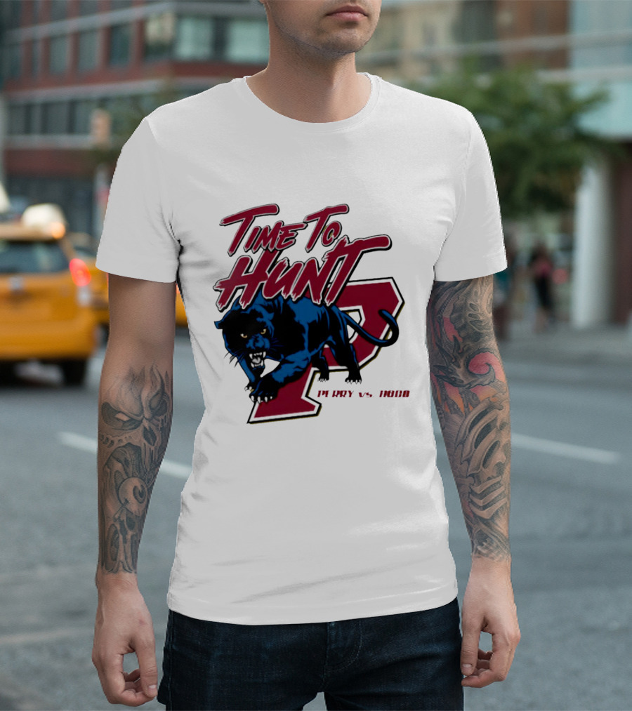 Time To Hunt Perry vs. Hoco Panther Gold Out T-Shirt