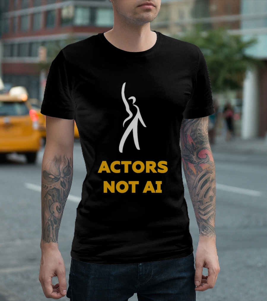Actors Not AI Striking Pose T-Shirt
