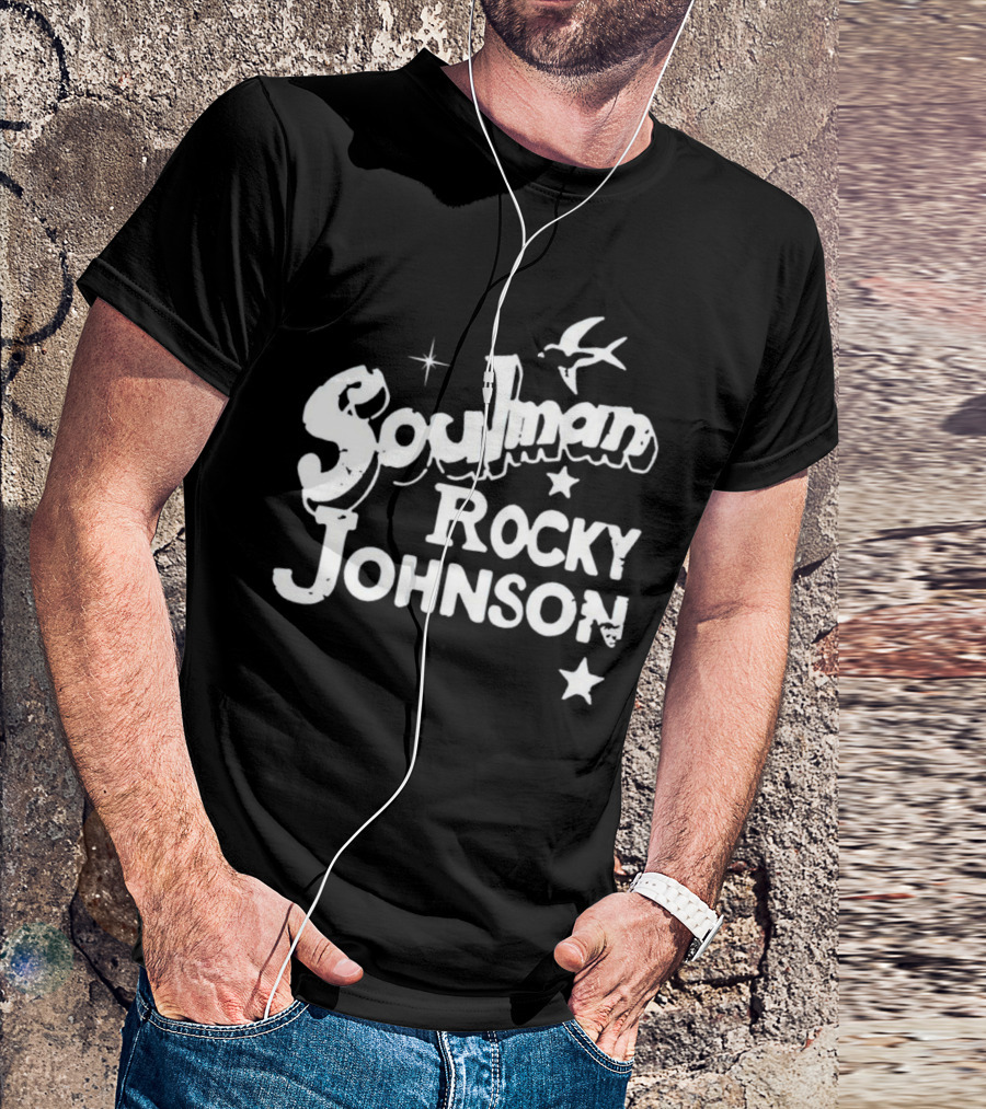 Soulman Rocky Johnson Bird And Star T-Shirt