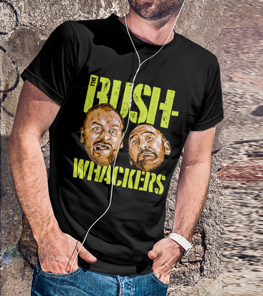 The Bushwhackers Wrestling Legends Bold Retro Faces T-Shirt