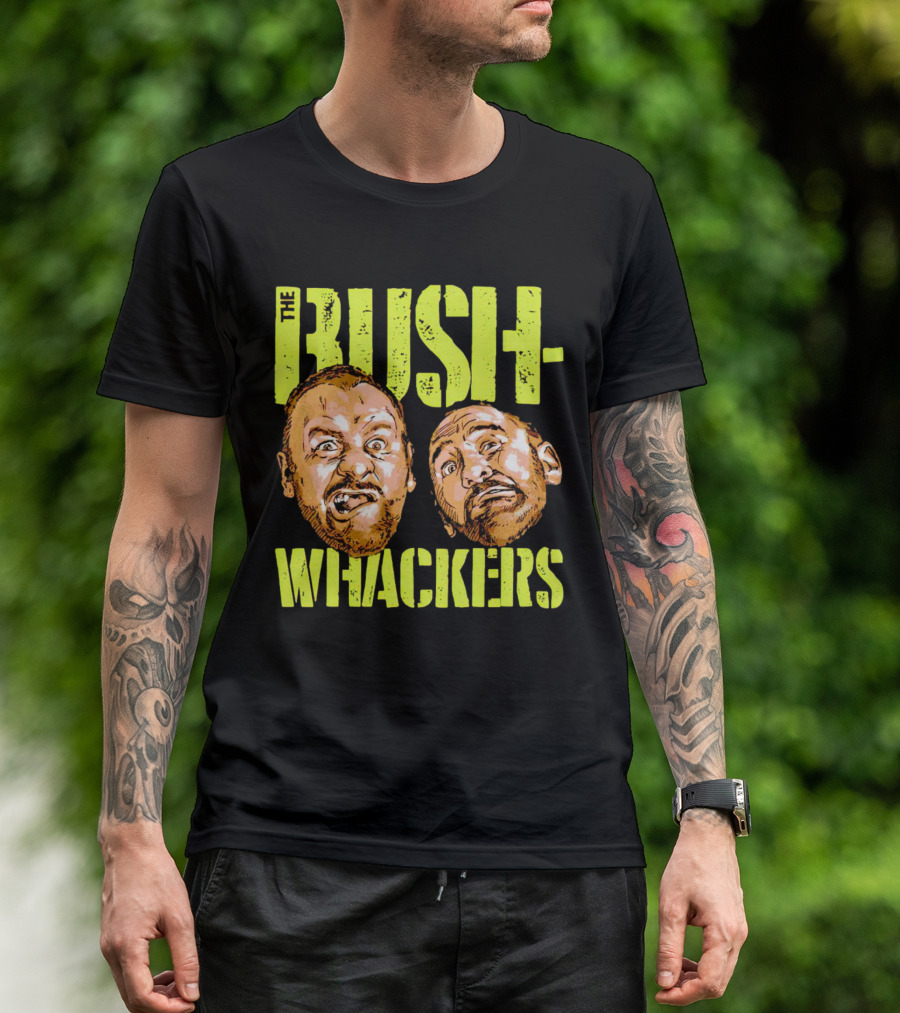 The Bushwhackers Wrestling Legends Bold Retro Faces T-Shirt