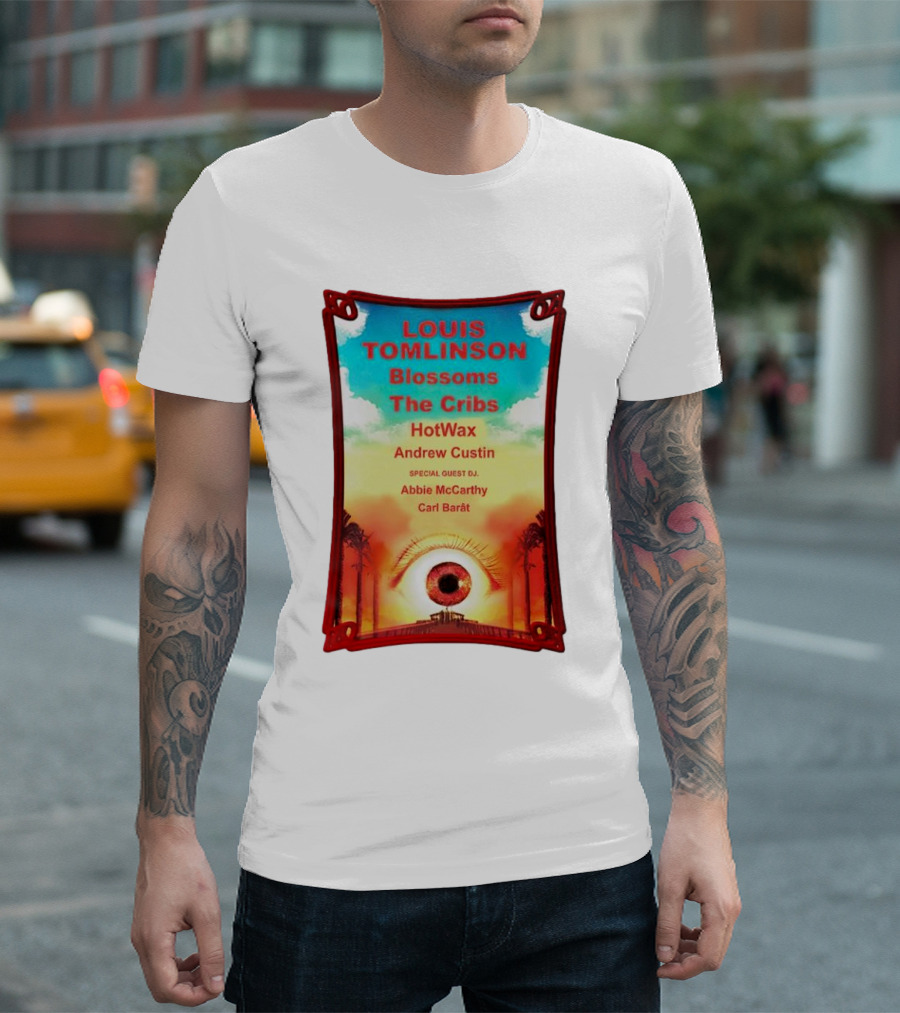 LOUIS TOMLINSON Blossoms The Cribs HotWax Andrew Custin Abbie McCarthy Carl Barât T-Shirt