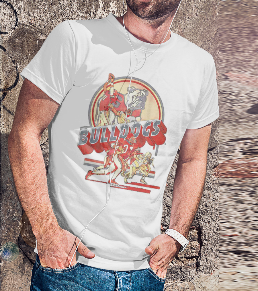 Georgia Bulldogs UGA Throwback Player Bulldogs Football T-Shirt
