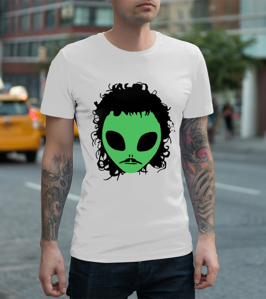 Kurtis Conner Eh Alien Green Face Black Hair T-Shirt
