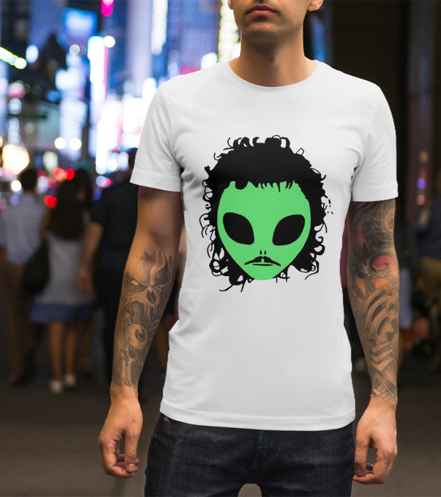 Kurtis Conner Eh Alien Green Face Black Hair T-Shirt