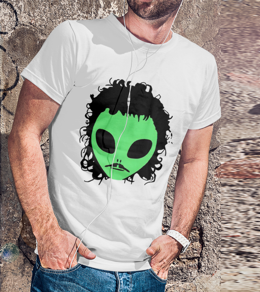Kurtis Conner Eh Alien Green Face Black Hair T-Shirt
