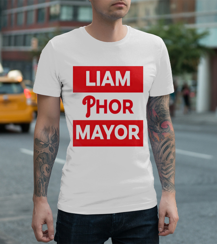 LIAM PHOR MAYOR Philadelphia Phillies T-Shirt