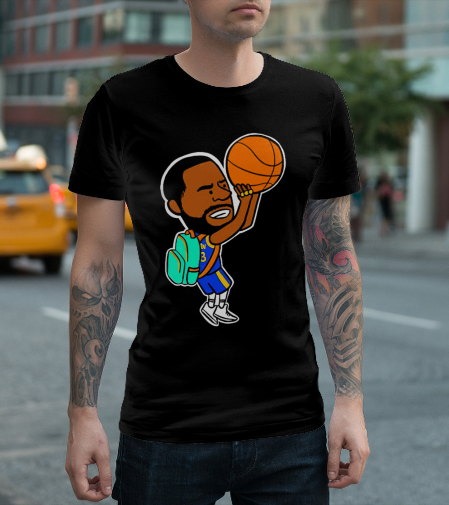 Dray Backpack Basketball Player Cartoon T-Shirt