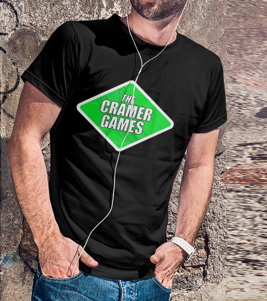 The Cramer Games Green Diamond Logo With Roller Coaster Element T-Shirt
