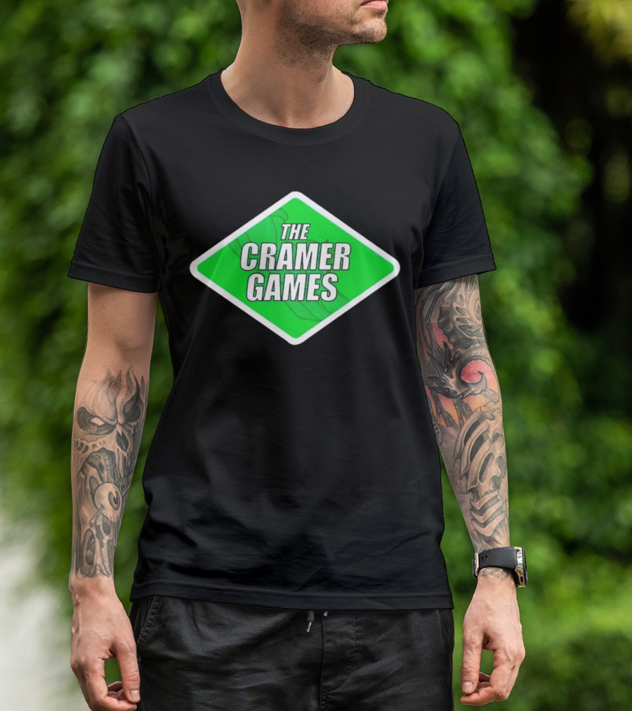 The Cramer Games Green Diamond Logo With Roller Coaster Element T-Shirt