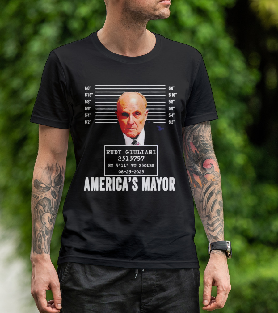 Rudy Giuliani Mugshot America's Mayor 08-23-2023 T-Shirt