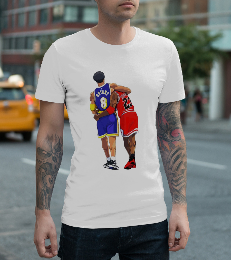Kobe Bryant Michael Jordan Forever 8 23 Lakers Bulls T-Shirt