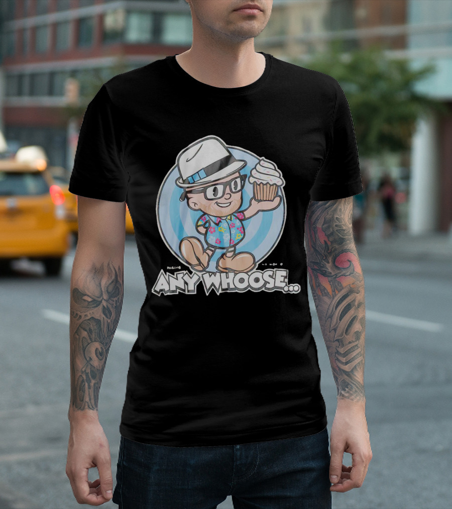 Paging Mr Morrow Any Whoose Cupcake Quirky Cartoon T-Shirt