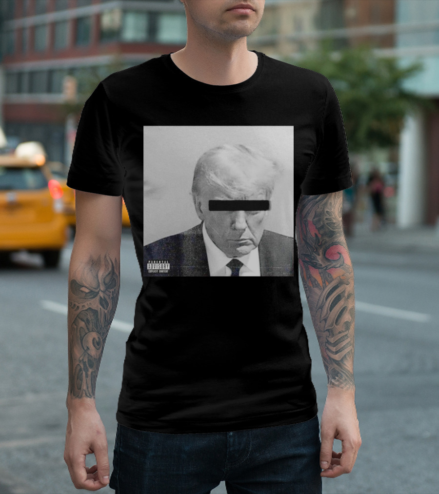 Parental Advisory Explicit Content Black Bar Over Eyes T-Shirt