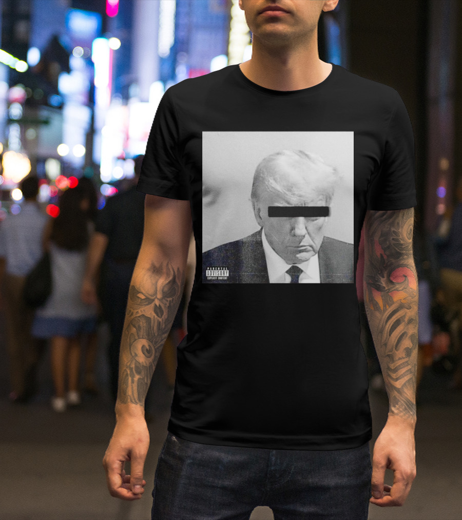 Parental Advisory Explicit Content Black Bar Over Eyes T-Shirt