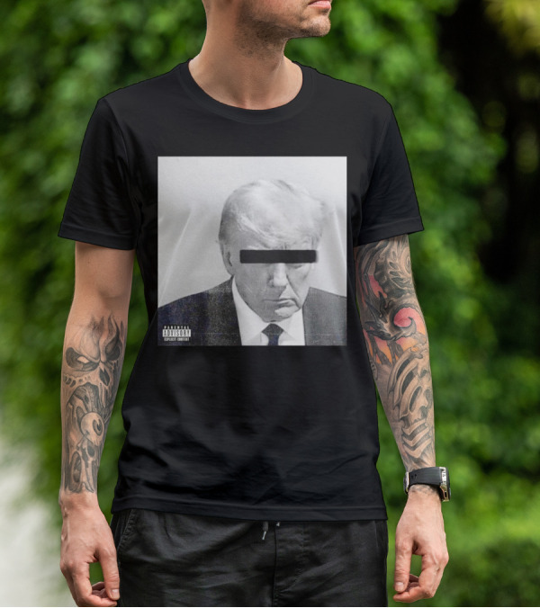 Parental Advisory Explicit Content Black Bar Over Eyes T-Shirt