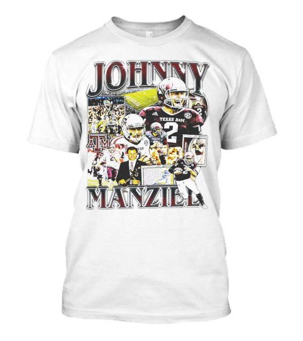 Johnny Manziel Texas A&M Aggies Football Highlights Collage T-Shirt