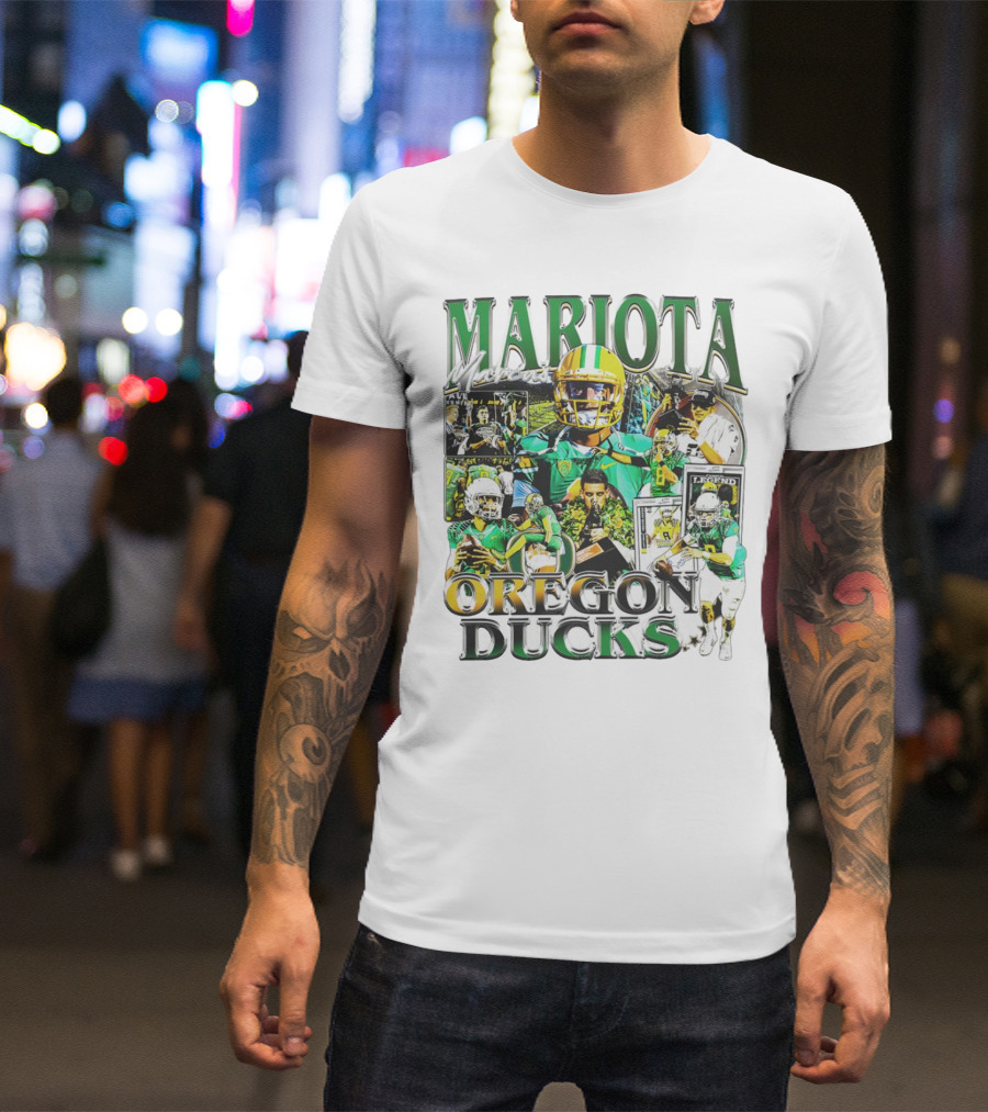 Mariota Oregon Ducks Football Legend T-Shirt