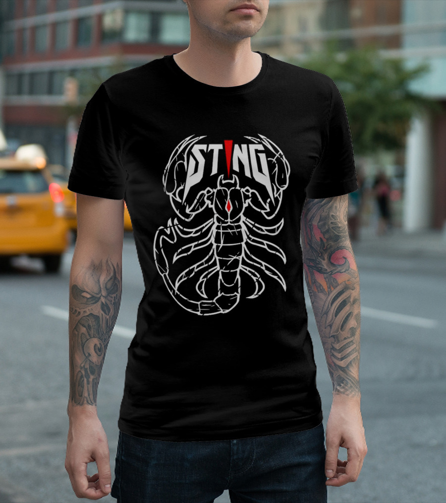 STING Scorpion Red Accent T-Shirt