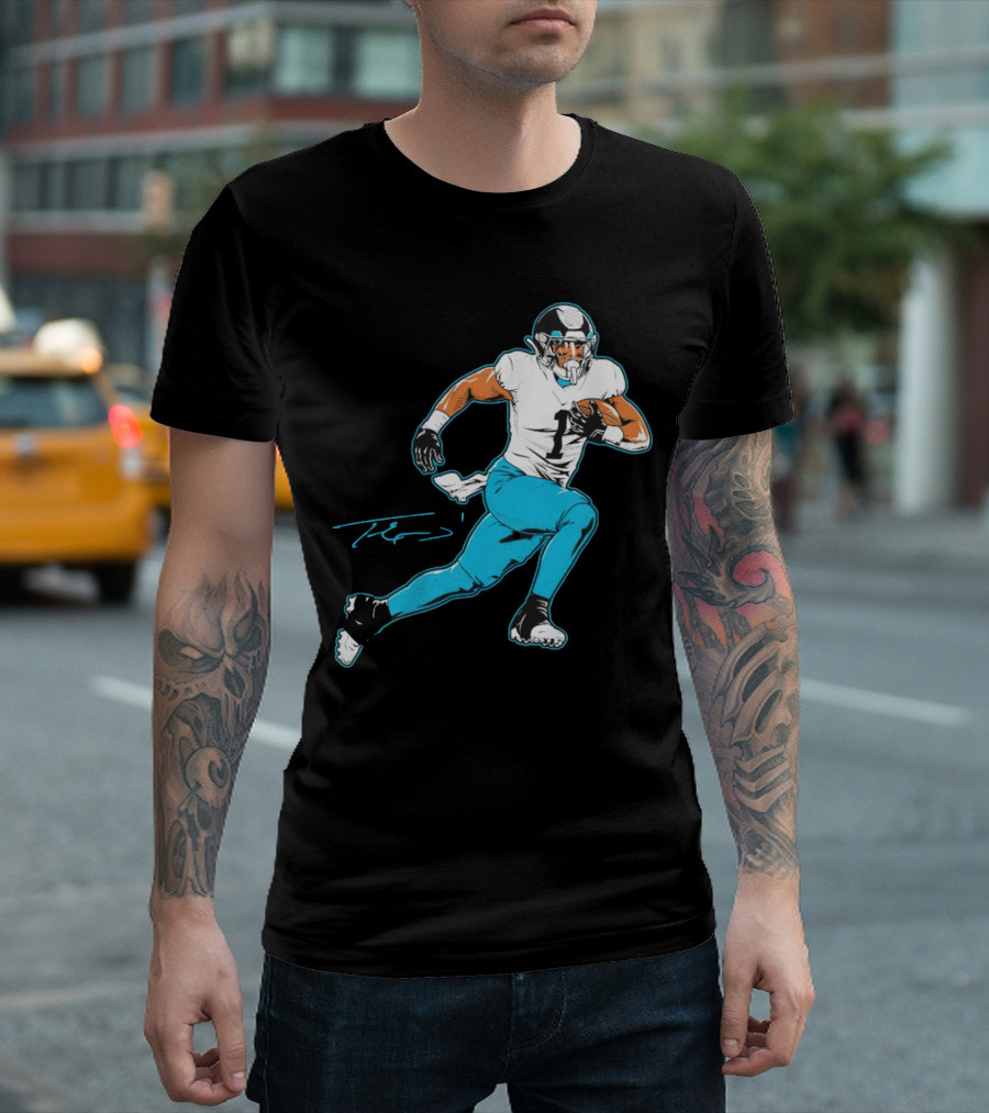 Travis Etienne Jacksonville Jaguars Signature Pose T-Shirt