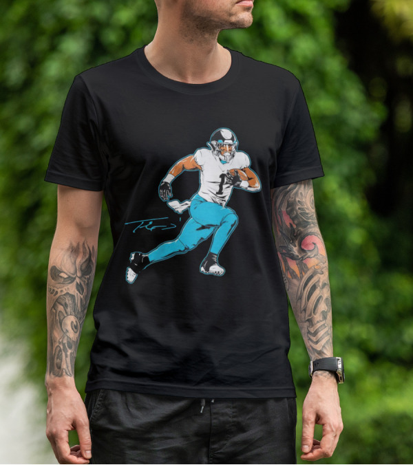 Travis Etienne Jacksonville Jaguars Signature Pose T-Shirt