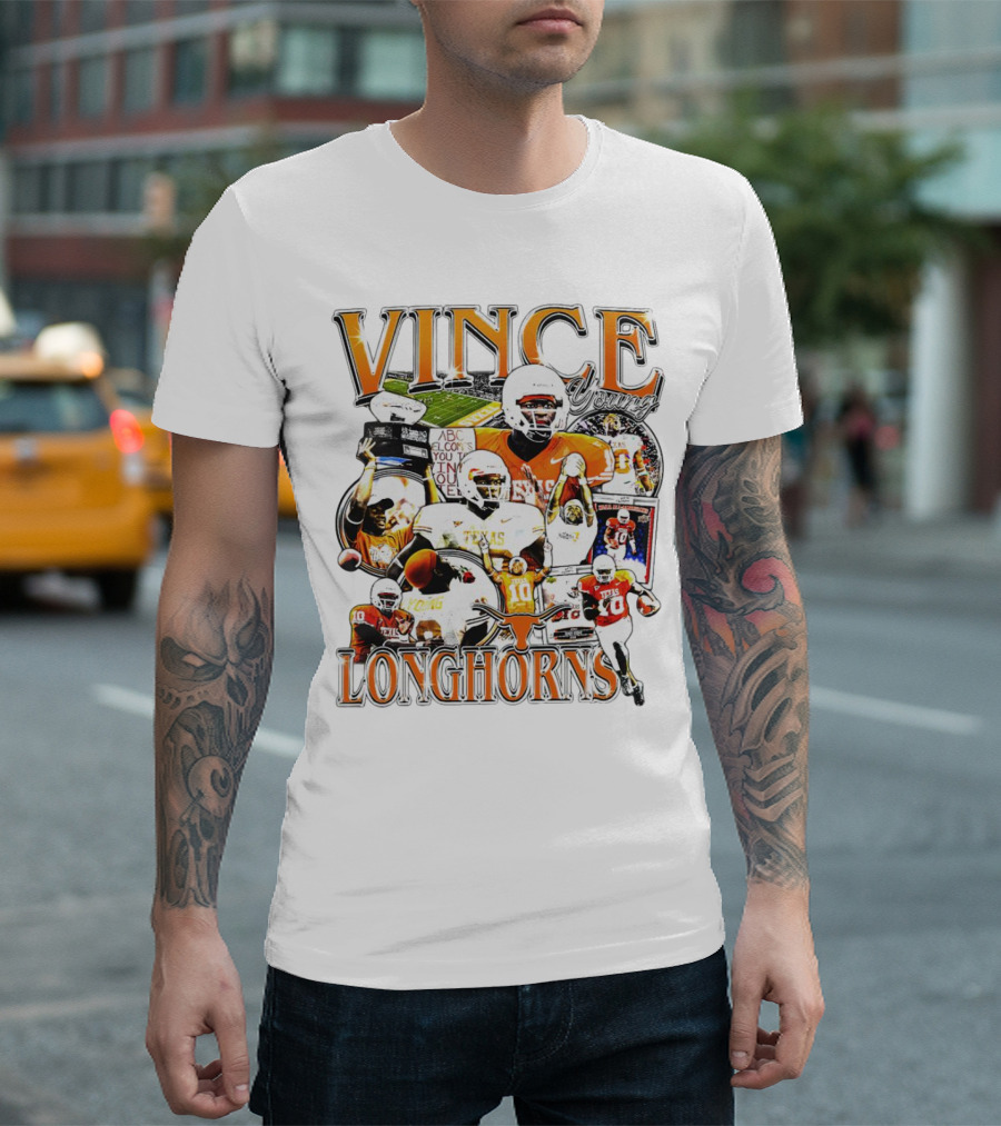 Vince Young Texas Longhorns Football Legends T-Shirt