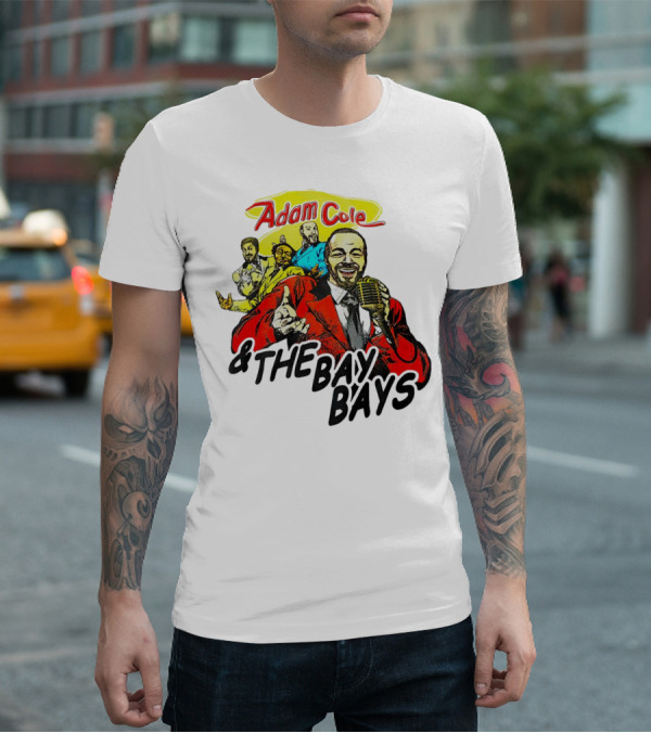 Adam Cole And The Bay Bays Retro Singers Comic T-Shirt