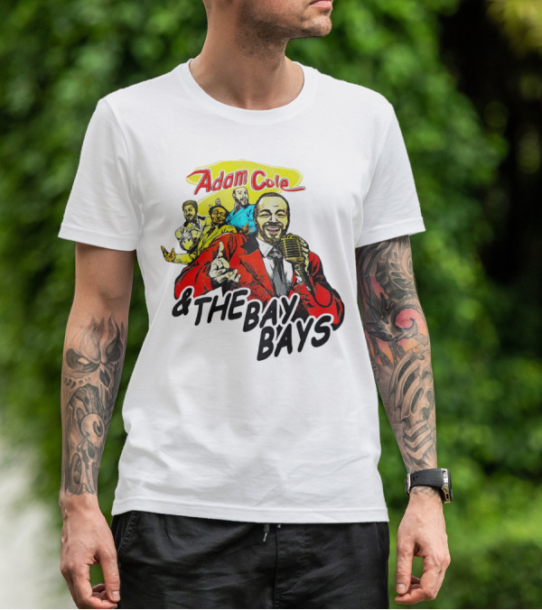 Adam Cole And The Bay Bays Retro Singers Comic T-Shirt