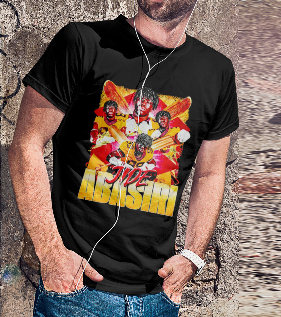 Jide Abasiri Minnesota Golden Gophers Vintage Football Collage T-Shirt