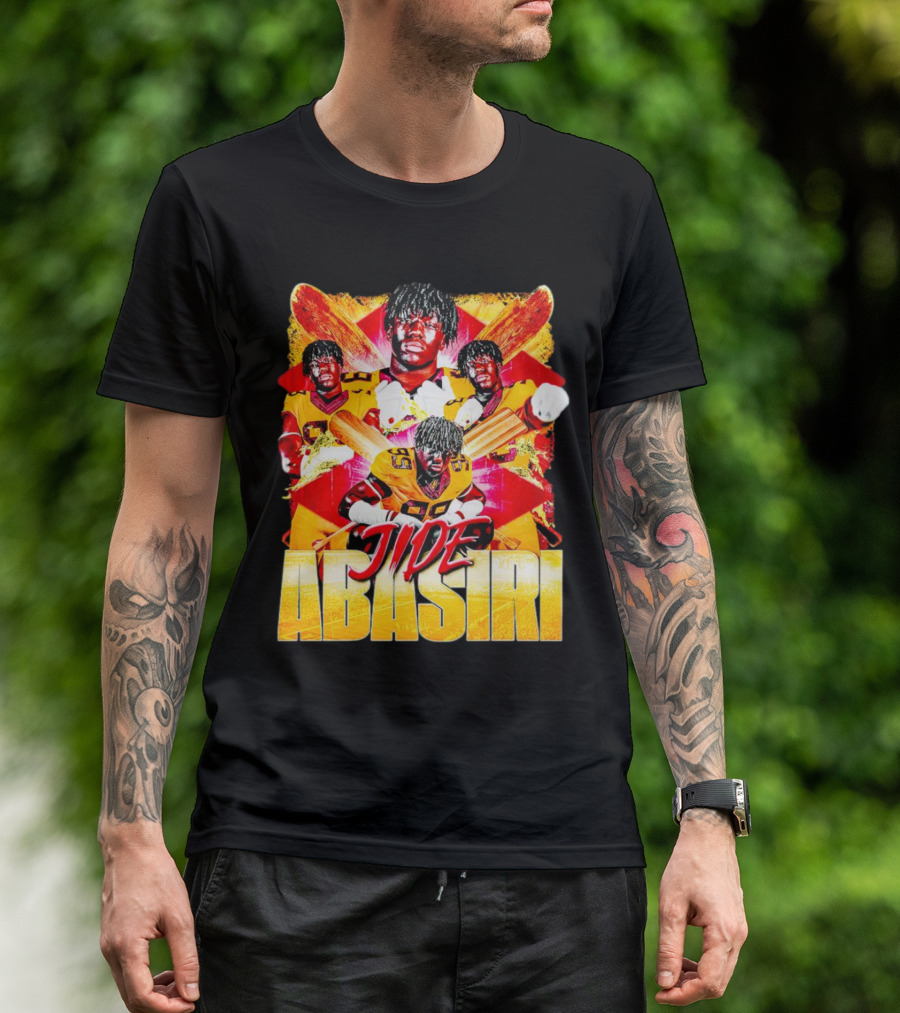 Jide Abasiri Minnesota Golden Gophers Vintage Football Collage T-Shirt