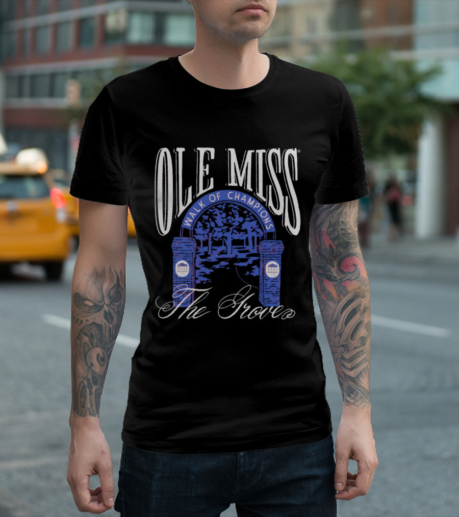 OLE MISS Walk of Champions The Grove T-Shirt