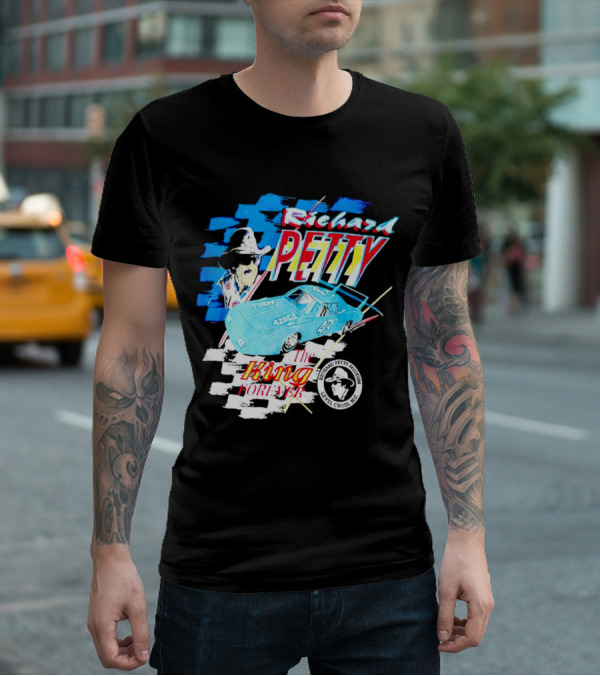 Richard Petty 43 The King Forever NASCAR Racing Legend Level Cross NC T-Shirt