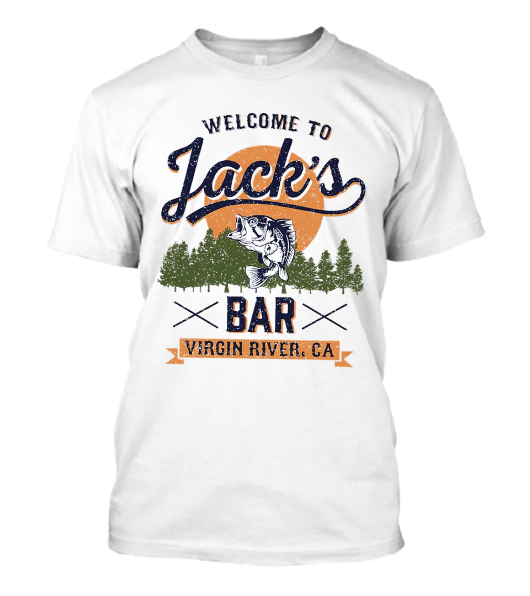Welcome To Jack's Bar Virgin River CA Forest Sunset T-Shirt