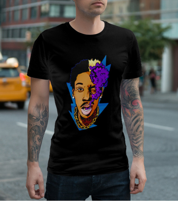 Wiz Khalifa Smoking Purple Cloud T-Shirt
