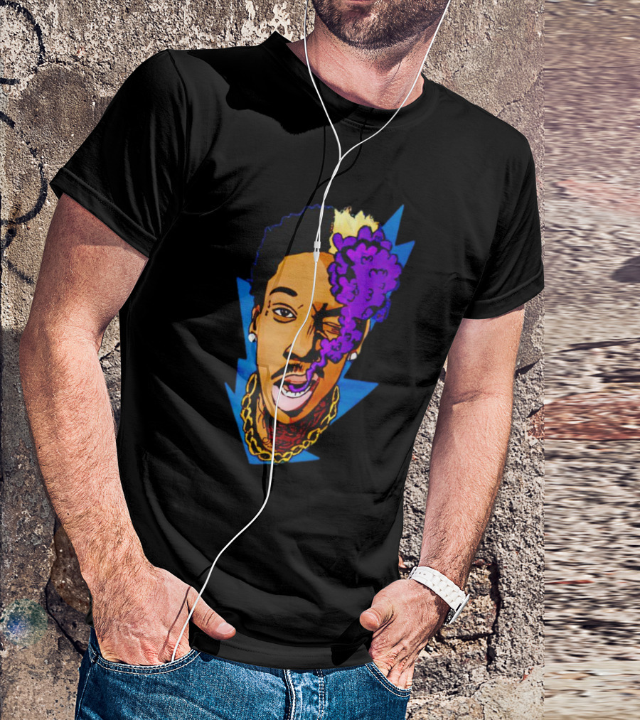 Wiz Khalifa Smoking Purple Cloud T-Shirt