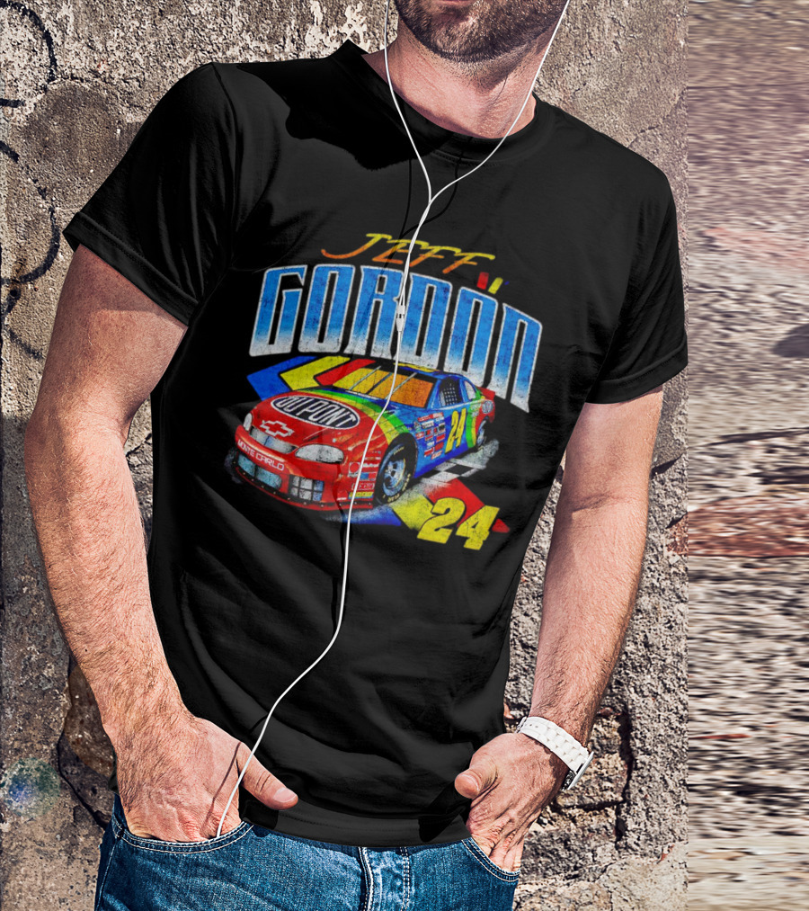 Jeff Gordon Dupont Monte Carlo NASCAR 24 Racing Car T-Shirt