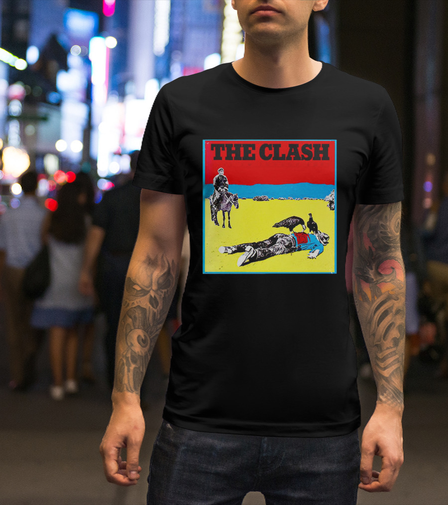 The Clash Give ’Em Enough Rope Album Cover Cowboy And Vulture T-Shirt