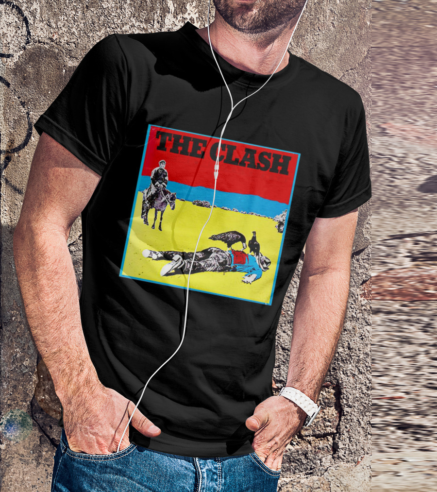 The Clash Give ’Em Enough Rope Album Cover Cowboy And Vulture T-Shirt