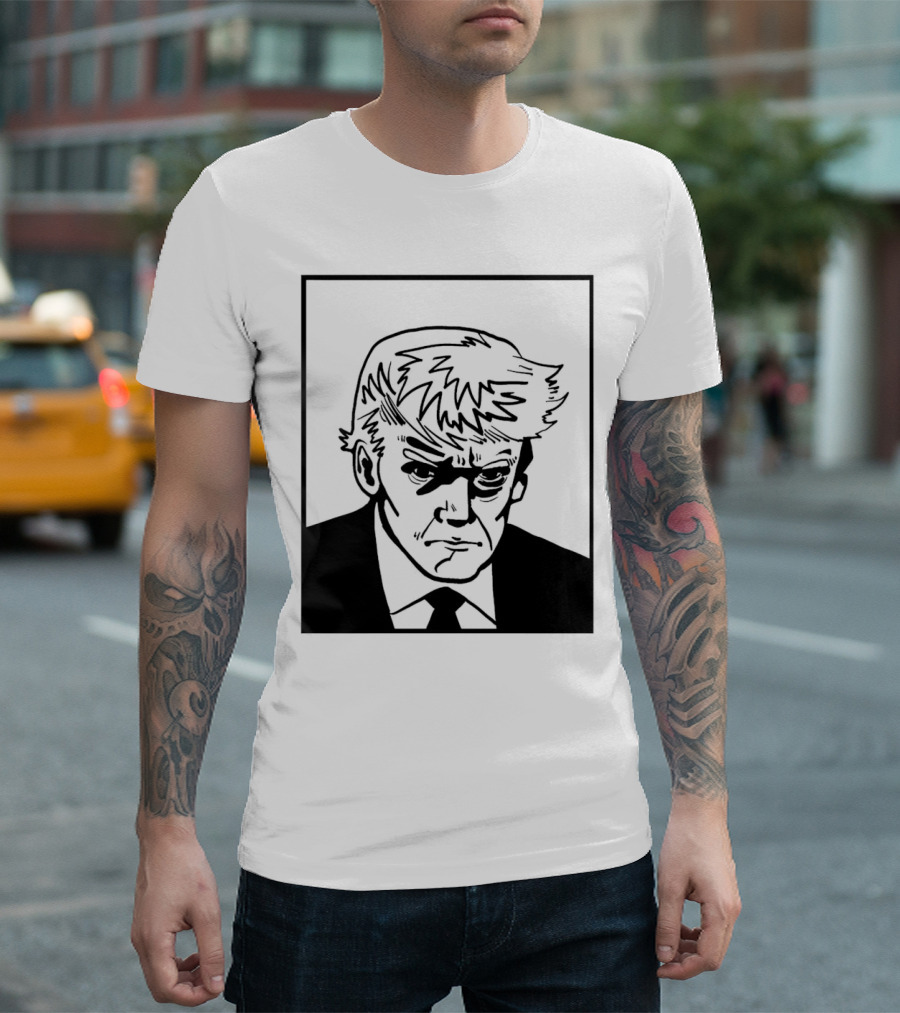 Trump Shot Stencil T-Shirt