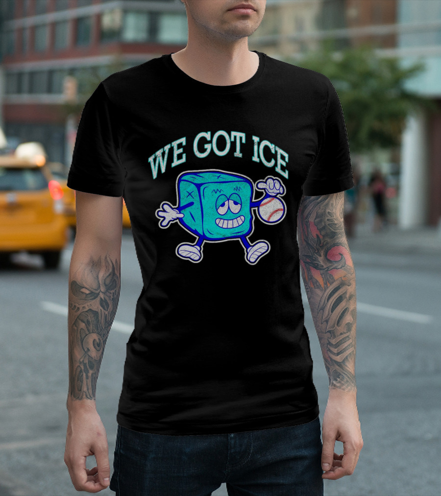 We Got Ice 90s Baseball Mascot T-Shirt