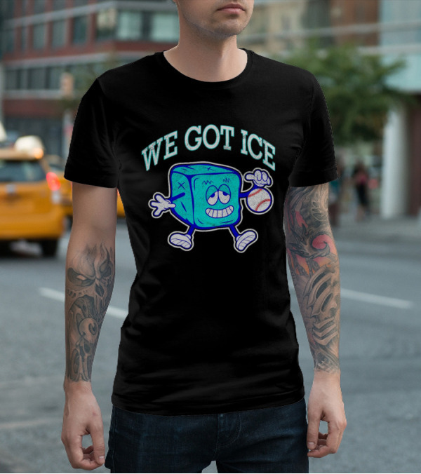 We Got Ice 90s Baseball Mascot T-Shirt