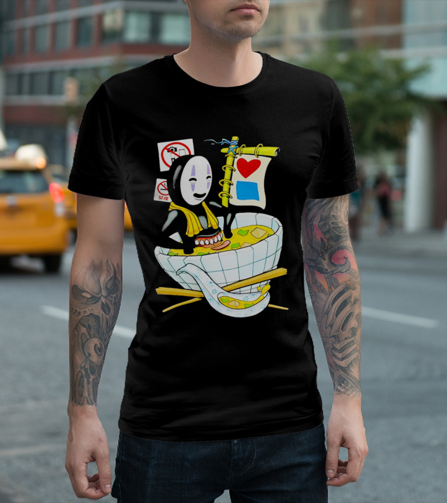 Bluetile Miso Bath No-Face Spirited Away T-Shirt