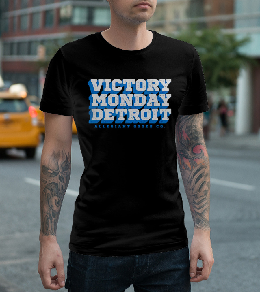 Victory Monday Detroit Allegiant Goods Co T-Shirt