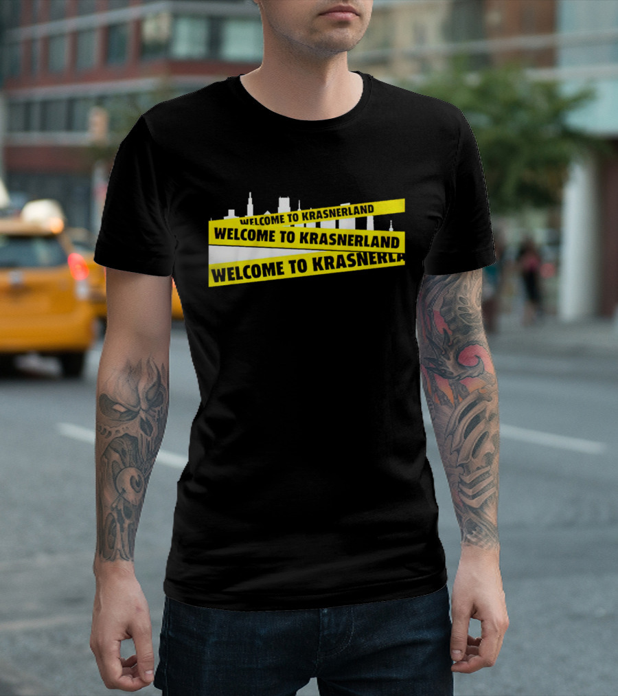 WELCOME TO KRASNERLAND City Skyline Prints T-Shirt