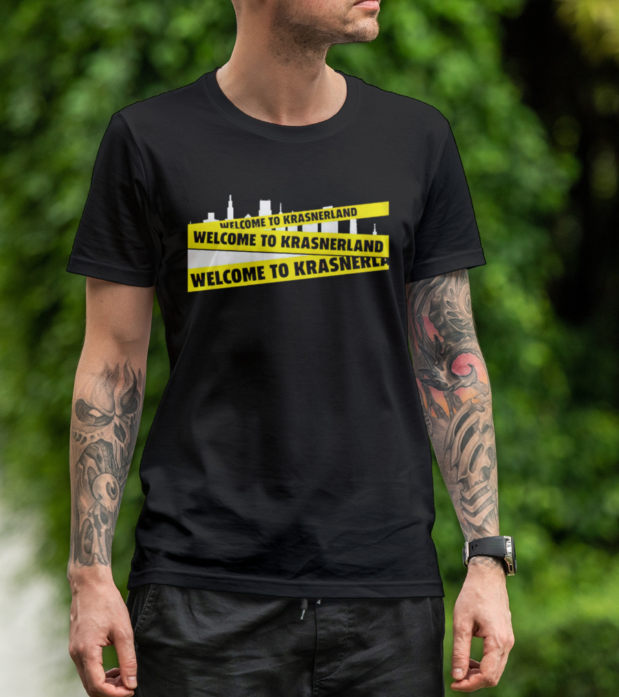 WELCOME TO KRASNERLAND City Skyline Prints T-Shirt