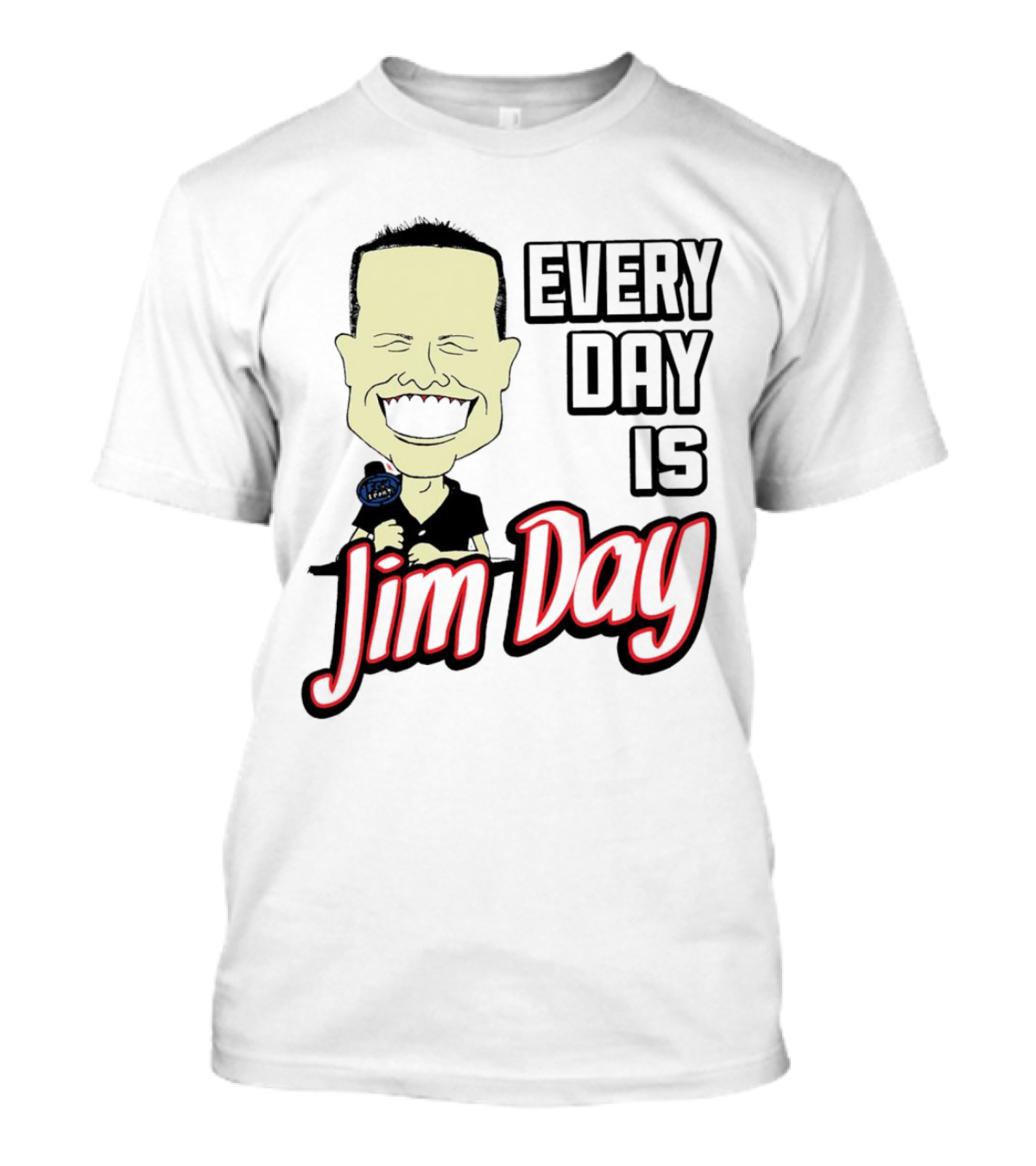 Every Day Is Jim Day Face Character Cartoon T-Shirt