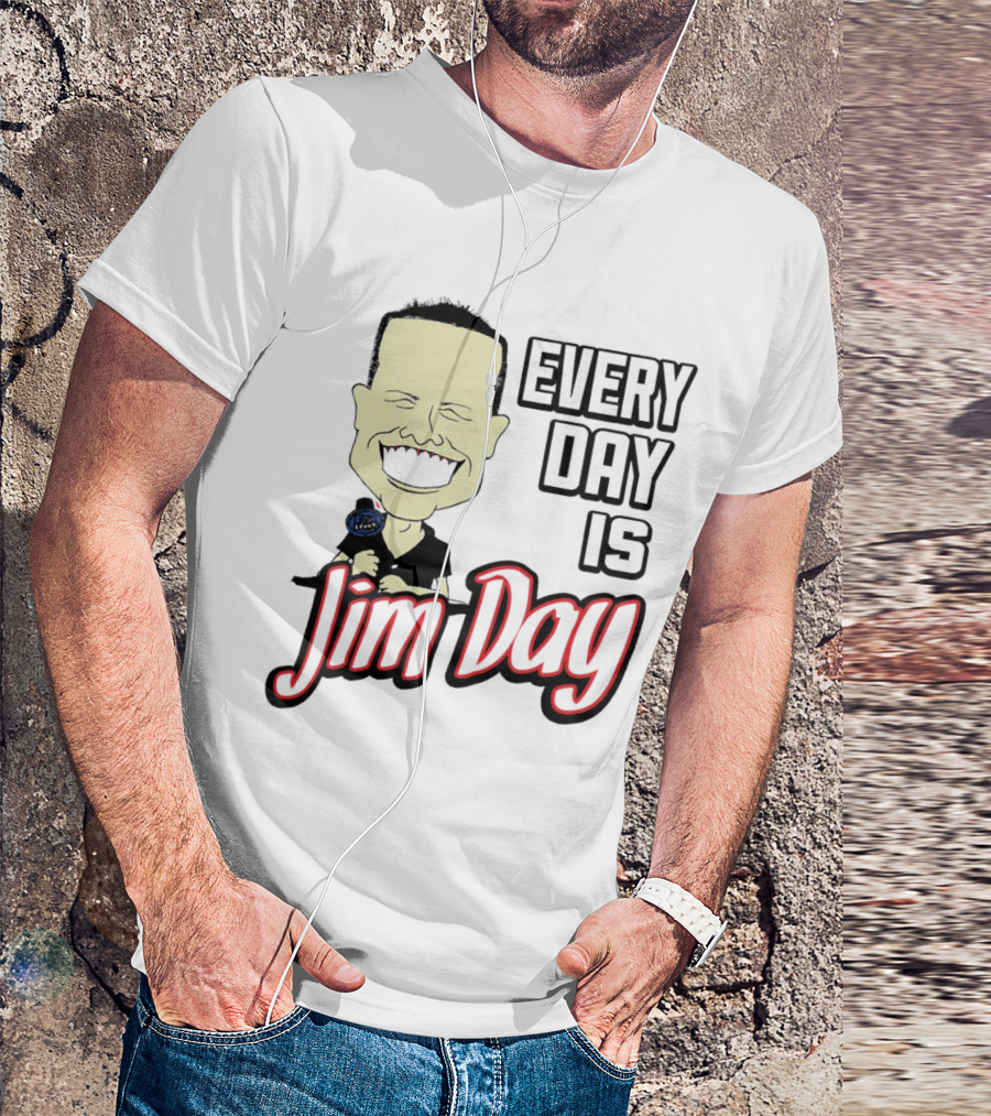 Every Day Is Jim Day Face Character Cartoon T-Shirt