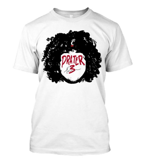 Prater 3 Hair Silhouette Cincinnati Bearcats Football T-Shirt