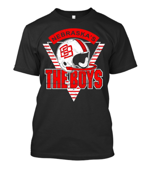 Nebraska's The Boys Football Helmet T-Shirt