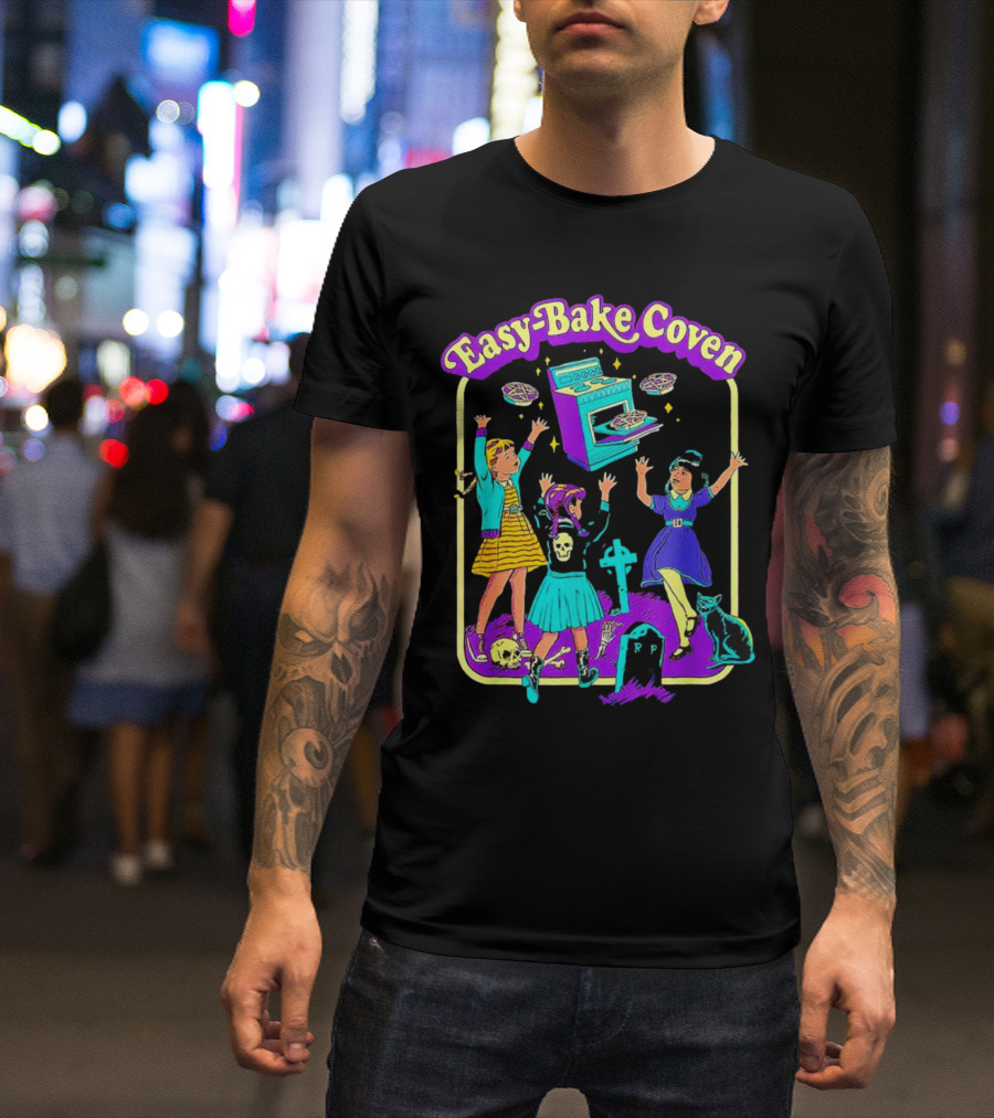 Easy-Bake Coven Witch Halloween Party With Spooky Baking And Cats T-Shirt